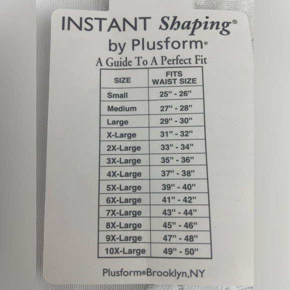 INSTANT Shaping by Plusform High Waist Brief Sz 10X ( 49-50) - Picture 5 of 5